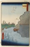 Scattered Pines, Tone River, No. 71 from One Hundred Famous Views of Edo