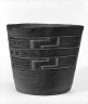 Twined Basket with Geometric Design