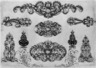 Ornamental Designs (nine on one plate)