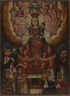 The Virgin Mary with Christ Child, Saint Dominic, Saint Francis, and Indigenous Worshippers