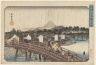 Shower on Nihonbashi Bridge, from the series Famous Places in the Eastern Capital
