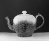 Teapot, Majolica, In Shape of Cauliflower