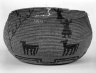 Coiled Basketry Bowl with Figures and Animal Designs