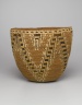 Imbricated Basket with Stepped Patterns