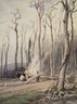 Spring--Burning Fallen Trees, in a Girdled Clearing, Western Scene