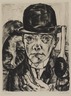 Self-Portrait in Bowler Hat (Selbstbildnis mit steifem Hut)
