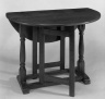 Drop Leaf Table with Trestle Legs and Straight Gates