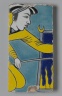 Tile Fragment Depicting a Man Stoking a Fire