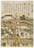 Tenmangu Shrine at Kameido, from an untitled series of Famous Places in Edo