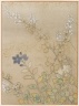 Bush Clover and Chinese Bell Flowers, Album Leaf Painting