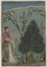Lady in the Wilderness, Fragment of a Page from a Bhagavata Purana Series