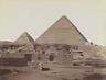 Pyramids at Giza (View from northeast of the pyramids of Chephren and Cheops)
