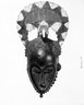 Mask with Crescent Shaped Form Above Face and Figure of an Elephant