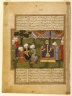 'Ali Receives the Paladin 'Adnan, Folio from the Khavarannameh of Muhammad Ibn Husam