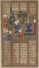 The Sasanian King Khusraw and Courtiers in a Garden, Page from a manuscript of the Shahnama (Book of Kings) of Firdawsi
