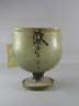 Vase of Light Olive-green Blown Glass