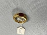 Plain Finger Ring with Oval Stone Set in Bezel