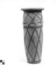 Cylindrical Vase with Basket Decoration