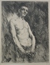 Half Length Nude Figure of a Man