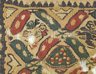 2 Square Fragments with Figural, Animal, and Potted Botanical Ornaments