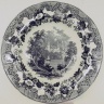 Plate, European Scenery Pattern