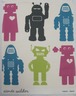 Wallpaper, &quot;Robots&quot; pattern