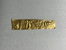 Piece of Modern Sheet Gold Giving an Impression of the Die 37.840E