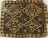 Square Fragment with Floral and Geometric Decoration