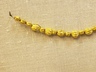 Melon Shaped Bead Pierced Lengthwised with Plain Rim