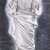 James Tissot (French, 1836-1902). <em>Jesus Walks on the Sea (Jésus marche sur la mer)</em>, 1886-1894. Opaque watercolor over graphite on green wove paper, Image: 11 3/16 x 4 13/16 in. (28.4 x 12.2 cm). Brooklyn Museum, Purchased by public subscription, 00.159.138 (Photo: Brooklyn Museum, 00.159.138_transp5896.jpg)