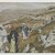 James Tissot (Nantes, France, 1836–1902, Chenecey-Buillon, France). <em>Jesus Traveling (Jésus en voyage)</em>, 1886-1896. Opaque watercolor over graphite on gray wove paper, Image: 5 7/8 x 10 3/16 in. (14.9 x 25.9 cm). Brooklyn Museum, Purchased by public subscription, 00.159.152 (Photo: Brooklyn Museum, 00.159.152_PS2.jpg)