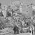 James Tissot (Nantes, France, 1836–1902, Chenecey-Buillon, France). <em>He Went Through the Villages on the Way to Jerusalem (Il allait par les villages en route pour Jérusalem)</em>, 1886-1896. Opaque watercolor over graphite on gray wove paper, Image: 6 9/16 x 10 7/8 in. (16.7 x 27.6 cm). Brooklyn Museum, Purchased by public subscription, 00.159.157 (Photo: Brooklyn Museum, 00.159.157_bw.jpg)
