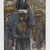 James Tissot (Nantes, France, 1836–1902, Chenecey-Buillon, France). <em>Martha (Marthe)</em>, 1886-1894. Opaque watercolor over graphite on gray wove paper, Image: 8 9/16 x 4 7/16 in. (21.7 x 11.3 cm). Brooklyn Museum, Purchased by public subscription, 00.159.163 (Photo: Brooklyn Museum, 00.159.163_PS2.jpg)