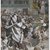 James Tissot (Nantes, France, 1836–1902, Chenecey-Buillon, France). <em>Jesus Before Herod (Jésus devant Hérode)</em>, 1886-1894. Opaque watercolor over graphite on gray wove paper, Image: 7 13/16 x 5 in. (19.8 x 12.7 cm). Brooklyn Museum, Purchased by public subscription, 00.159.261 (Photo: Brooklyn Museum, 00.159.261_PS2.jpg)
