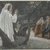 James Tissot (Nantes, France, 1836–1902, Chenecey-Buillon, France). <em>Jesus Appears to the Holy Women (Apparition de Jésus aux saintes femmes)</em>, 1886-1894. Opaque watercolor over graphite on gray wove paper, Image: 7 13/16 x 10 7/8 in. (19.8 x 27.6 cm). Brooklyn Museum, Purchased by public subscription, 00.159.337 (Photo: Brooklyn Museum, 00.159.337_PS2.jpg)