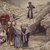 James Tissot (Nantes, France, 1836–1902, Chenecey-Buillon, France). <em>Saint John the Baptist and the Pharisees (Saint Jean-Baptiste et les pharisiens)</em>, 1886-1894. Opaque watercolor over graphite on gray wove paper, Image: 6 3/16 x 9 1/16 in. (15.7 x 23 cm). Brooklyn Museum, Purchased by public subscription, 00.159.47 (Photo: Brooklyn Museum, 00.159.47.jpg)