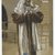 James Tissot (Nantes, France, 1836–1902, Chenecey-Buillon, France). <em>Saint Andrew (Saint André)</em>, 1886-1894. Opaque watercolor over graphite on gray wove paper, Image: 11 7/8 x 6 1/2 in. (30.2 x 16.5 cm). Brooklyn Museum, Purchased by public subscription, 00.159.57 (Photo: Brooklyn Museum, 00.159.57_PS2.jpg)