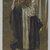 James Tissot (French, 1836-1902). <em>Saint Simon</em>, 1886-1894. Opaque watercolor over graphite on gray wove paper, Image: 12 3/16 x 7 1/8 in. (31 x 18.1 cm). Brooklyn Museum, Purchased by public subscription, 00.159.77 (Photo: Brooklyn Museum, 00.159.77_PS2.jpg)