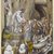 James Tissot (French, 1836-1902). <em>All the City Was Gathered at His Door (Toute la ville étant à sa porte)</em>, 1886-1896. Opaque watercolor over graphite on gray wove paper, Image: 11 3/16 x 7 1/16 in. (28.4 x 17.9 cm). Brooklyn Museum, Purchased by public subscription, 00.159.78 (Photo: Brooklyn Museum, 00.159.78_PS1.jpg)