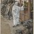 James Tissot (Nantes, France, 1836–1902, Chenecey-Buillon, France). <em>The Calling of Saint Matthew (Vocation de Saint Mathieu)</em>, 1886-1896. Opaque watercolor over graphite on gray wove paper, Image: 10 1/4 x 6 5/8 in. (26 x 16.8 cm). Brooklyn Museum, Purchased by public subscription, 00.159.91 (Photo: Brooklyn Museum, 00.159.91_PS1.jpg)