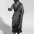 Zia Pueblo. <em>Carved Figure (Bulto) of Saint Joseph</em>, 19th century. Wood, cloth, gesso, paint, 25 1/4 x 7 1/2 x 5 1/4in. (64.1 x 19.1 x 13.3cm)). Brooklyn Museum, Riggs Pueblo Pottery Fund, 02.257.2425. Creative Commons-BY (Photo: Brooklyn Museum, 02.257.2425_acetate_bw.jpg)