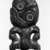 Maori. <em>Pendant (Hei-tiki)</em>. Nephrite, sealing wax, 4 1/2 x 2 3/8 x 3/16 in.  (11.5 x 6 x .5 cm). Brooklyn Museum, Brooklyn Museum Collection, 03.210. Creative Commons-BY (Photo: Brooklyn Museum, 03.210_bw.jpg)