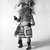 Mau-i (A:shiwi (Zuni Pueblo)). <em>Kachina Doll (Chualuthla)</em>, late 19th-early 20th century. Wood, feathers, fur, yarn, cotton, (37.0 x 12.3 x 8.7 cm). Brooklyn Museum, Museum Expedition 1904, Museum Collection Fund, 04.297.5372. Creative Commons-BY (Photo: Brooklyn Museum, 04.297.5372_bw.jpg)