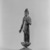  <em>Small Figure of the Bodhisattva Sho Kannon (Avalokiteshvara)</em>, ca. 1100. Wood, gesso, and paint, 19 1/4 x 6 1/8 in. (48.9 x 15.5 cm). Brooklyn Museum, Brooklyn Museum Collection, 05.106. Creative Commons-BY (Photo: Brooklyn Museum, 05.106_side_acetate_bw.jpg)