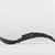 Haida. <em>Spoon with Carved Handle</em>, 19th century. Mountain goat horn, copper alloy rivets, 11 x 2 9/16 x 1 in.  (28 x 6.5 x 2.6 cm). Brooklyn Museum, Museum Expedition 1905, Museum Collection Fund, 05.304. Creative Commons-BY (Photo: Brooklyn Museum, 05.304_profile_PS22.jpg)