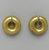  <em>Two Earrings</em>, ca. 1539-1292 B.C.E. Gold, a: 13/16 x Diam. 15/16 in. (2 x 2.4 cm). Brooklyn Museum, Charles Edwin Wilbour Fund, 05.382a-b. Creative Commons-BY (Photo: Brooklyn Museum, 05.382a-b_PS2.jpg)