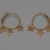  <em>Earrings with Open Work Wheels</em>, 6th century C.E. Gold, each earring: 2 3/8 x 9/16 in. (6 x 1.5 cm). Brooklyn Museum, Ella C. Woodward Memorial Fund, 05.439a-b. Creative Commons-BY (Photo: Brooklyn Museum, 05.439a-b.jpg)