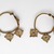  <em>Earrings with Open Work Wheels</em>, 6th century C.E. Gold, each earring: 2 3/8 x 9/16 in. (6 x 1.5 cm). Brooklyn Museum, Ella C. Woodward Memorial Fund, 05.439a-b. Creative Commons-BY (Photo: Brooklyn Museum, 05.439a-b_SL4.jpg)