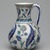  <em>Jug</em>, second half 16th century. Ceramic; fritware, painted in black, cobalt blue, green, and red under a transparent glaze, 17 7/8 x 15 1/2 in. (45.4 x 39.4 cm). Brooklyn Museum, Museum Collection Fund, 06.4. Creative Commons-BY (Photo: Brooklyn Museum, 06.4_side1_PS2.jpg)