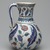  <em>Jug</em>, second half 16th century. Ceramic; fritware, painted in black, cobalt blue, green, and red under a transparent glaze, 17 7/8 x 15 1/2 in. (45.4 x 39.4 cm). Brooklyn Museum, Museum Collection Fund, 06.4. Creative Commons-BY (Photo: Brooklyn Museum, 06.4_side2_PS2.jpg)